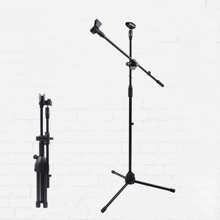Foldable Adjustable Microphone Tripod Stand Durable NonSlip Stage Studio Karaoke