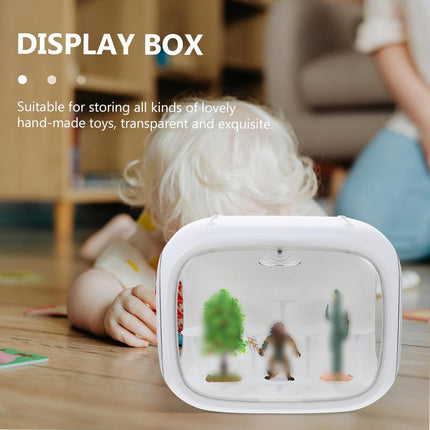 Doll Storage Box Display Rack Space Capsule For Doll Collection Organization