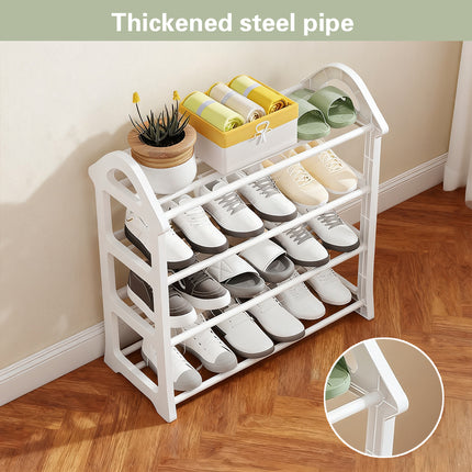 4 Tier Tree Shoe Rack Space Saving Organizer Stand for Entryway Hallway Storage