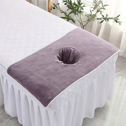 Thick Absorbent Massage Table Cover with Face Hole Soft Spa Beauty Salon Sheet
