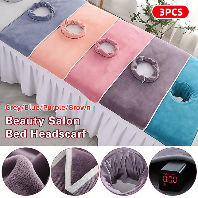 Thick Absorbent Massage Table Cover with Face Hole Soft Spa Beauty Salon Sheet
