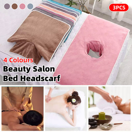 Thick Absorbent Massage Table Cover with Face Hole Soft Spa Beauty Salon Sheet