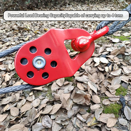 Off Road Recovery Winch Pulley Snatch Block Tackle Tow Hook Accessory Heavy Duty