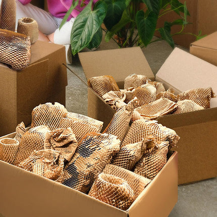 Honeycomb Kraft Paper Roll Shockproof Cushioning Wrapping Paper for Packaging