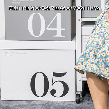 2PCS Paper Storage Box Large Capacity Portable Minimalist Design Home Storage