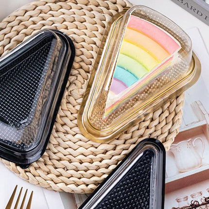 100pcs Triangle Cake Boxes for Bakery Packaging Pastry Gift Boxes for Parties