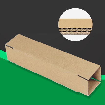 50pcs Long Strip Carton Flat Square Durable Shipping Boxes for Packaging Storage