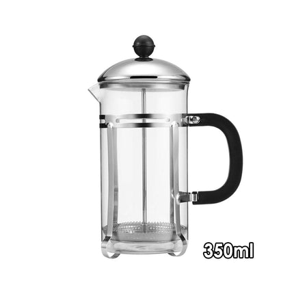350ml 600ml Stainless Steel Glass French Press Coffee Tea Maker for Home Office