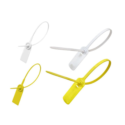 100pcs Plastic Seal Security Tags Plastic Label Tabs Ties for Luggage Bags