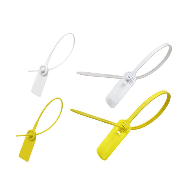 100pcs Plastic Seal Security Tags Plastic Label Tabs Ties for Luggage Bags