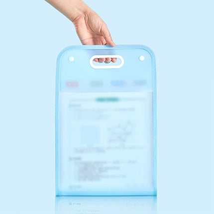 2PCS 13 Pocket A4 File Storage Bag Large Capacity Organizer Durable Documents