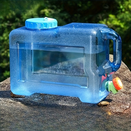 12L Outdoor Square Bucket With Faucet Vehicle Mounted Water Container Camping