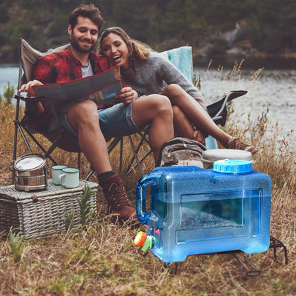 12L Outdoor Square Bucket With Faucet Vehicle Mounted Water Container Camping