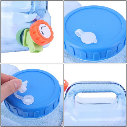12L Outdoor Square Bucket With Faucet Vehicle Mounted Water Container Camping