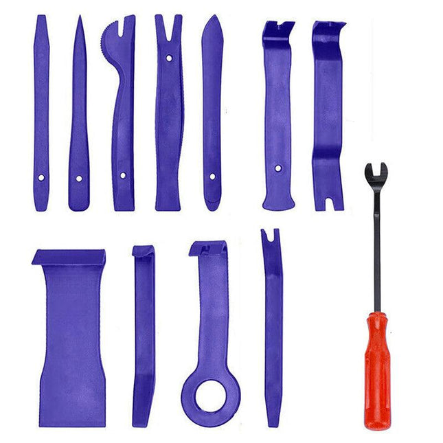 12Pcs Car Trim Removal Tool Auto Hand Tools Pry Bar Dash Panel Door Interior Kit