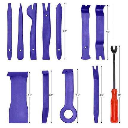 12Pcs Car Trim Removal Tool Auto Hand Tools Pry Bar Dash Panel Door Interior Kit