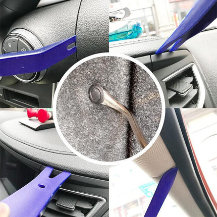 12Pcs Car Trim Removal Tool Auto Hand Tools Pry Bar Dash Panel Door Interior Kit