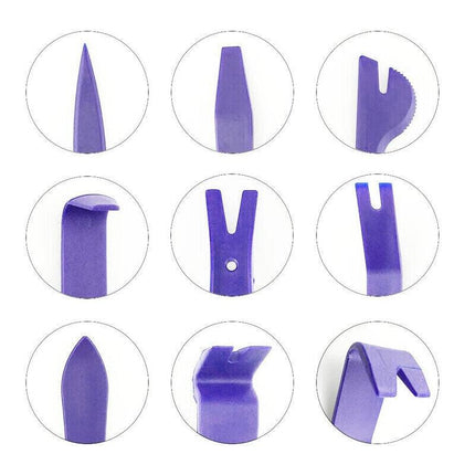 12Pcs Car Trim Removal Tool Auto Hand Tools Pry Bar Dash Panel Door Interior Kit