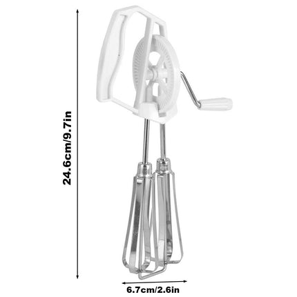 Stainless Steel Hand Mixer Whisk Baking Tool Household Flour Beater for Kitchen