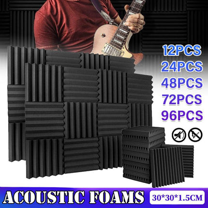 Sound Proofing Acoustic Panels Tiles Foam Studio Egg Shell Insulation Bass Traps