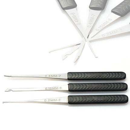 12PCS Kit Hand Lock Broken Key Extractor Removal Remover Hooks Needles Tool