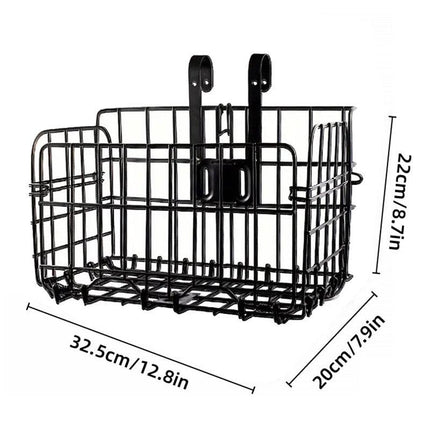 Foldable Bicycle Basket Front and Rear Hanging Storage Rack Bike Accessories