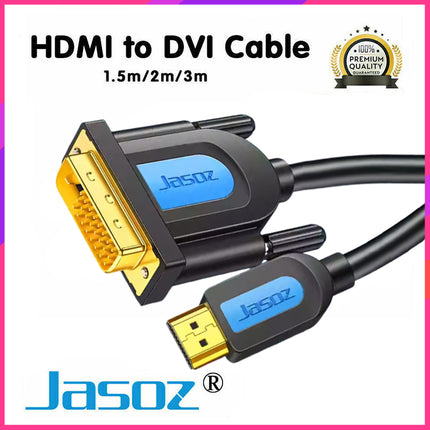 Jasoz Hdmi To Dvi 24+1 Pin Male Cable Lcd Monitor Pc Adapter Lead Plasmatv Au