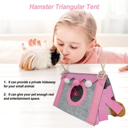 Hamster Tent Small Pet Hideout Pig Possum House Cool Triangle Nest Shelter