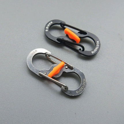 Aluminum S-biner Carabiner Keychain Clip Key Ring Snap Spring Hook Camping