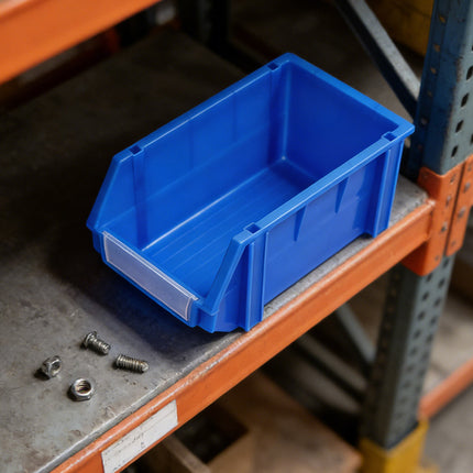 2PCS Thickened Slanted Plastic Storage Box for Screws Nuts Crafts Storage Use