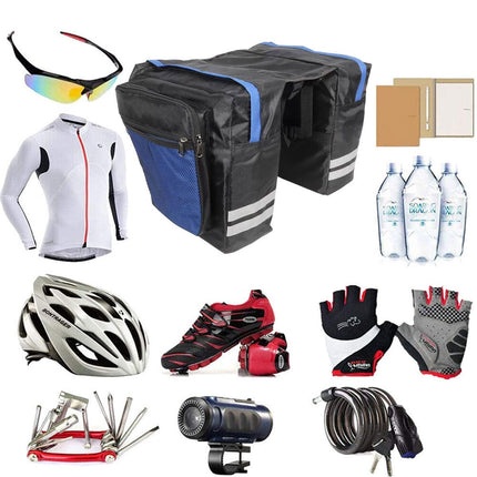 Bike Bicycle Rear Rack Pannier Bags Back Waterproof Seat Box Saddle Carry Bag
