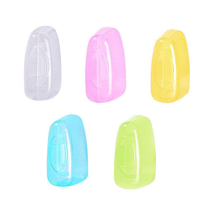 5Pcs Travel Toothbrush Head Cover Cap Case Outdoor Brush Cleaner Protector Au - Aimall