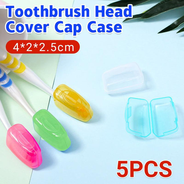 5Pcs Travel Toothbrush Head Cover Cap Case Outdoor Brush Cleaner Protector Au - Aimall