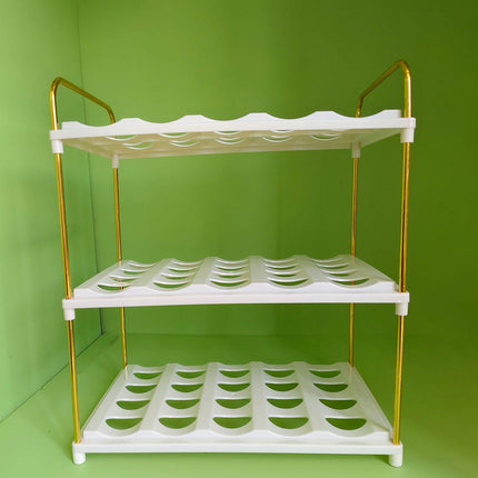 Adjustable Cup and Bottle Storage Rack Multifunctional Wine Thermos Holder Shelf