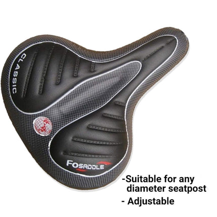 Wide Big Bum Bike Bicycle Gel Cruiser Comfort Saddle Seat Sporty Soft Cushion Au
