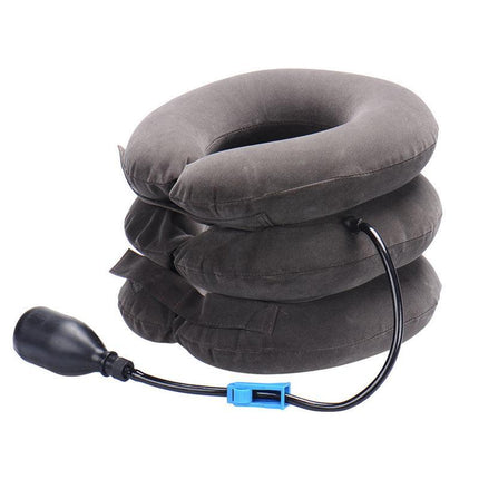 Air Inflatable Neck Pillow Head Cervical Traction Support Stretcher Pain Relief - Aimall