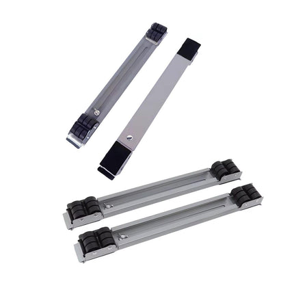2pcs Adjustable Refrigerator Washing Machine Base Stand Movable Support Shelf