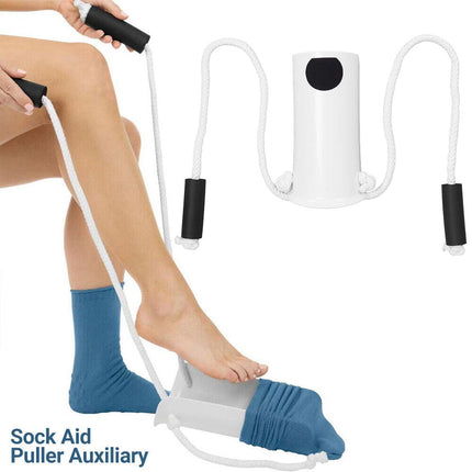 Sock Aid Helper for Elderly Pregnant Women No Bend Corded Easy Sock Threader