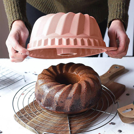 Silicone Chiffon Cake Mold Nonstick Round Mousse Baking Pan Easy Demoulding Tool