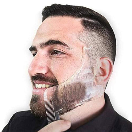 Beard Styling Shaping Template Comb Barber Tool Symmetry Trimming Shaper Stencil