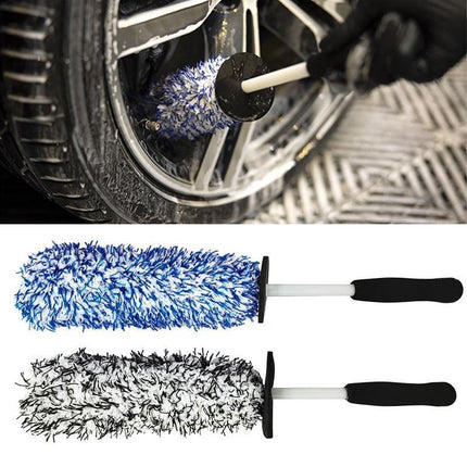 Car Wheel Cleaning Brush Tool Alloy Soft Bristle - Aimall