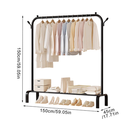 Indoor Clothes Drying Rack Space Saving for Laundry Bedroom Bathroom Home Use