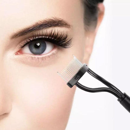 2 X Eyelash Comb Lash Separator Mascara Lift Curl Metal Brush Beauty Makeup Tool - Aimall