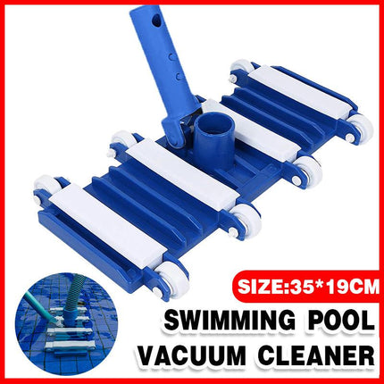 Pool Set Pool Vacuum Vac Head Flexible Wheels Swimming Heavy Duty - Aimall
