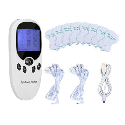 Body Relaxation Pulse Massager with Electro Pads Portable Device