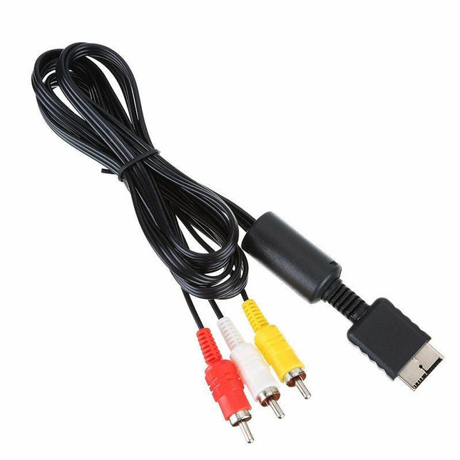 2x TV AV RCA Audio Video Cable for SONY Playstation 1 2 3 PS1 PS2 PS3 Lead Cord - Aimall