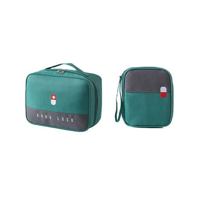 Layered Large-Capacity Thickened Medicine Box Aid Kit Safety Kit Storage Bag Au - Aimall