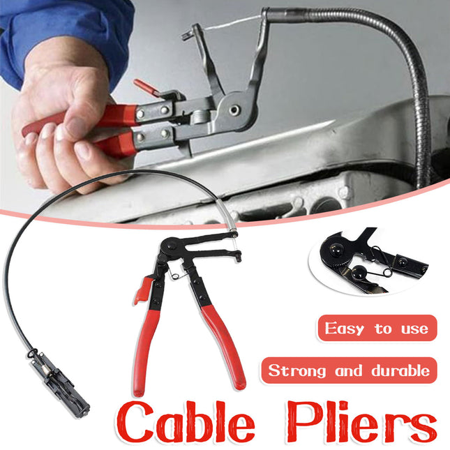 Plumbing Pliers Tool Set Adjustable Bendable Hose Clamp Throat Clip Removal Kit