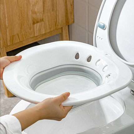 Foldable Toilet Sitz Bath Basin for Personal Hygiene and Daily Cleaning Use