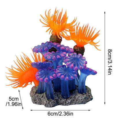 Fish Tank Decoration Soft Coral Simulation Marine Anemone Aquarium Landscape